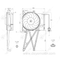 Radiator cooling fan motor brushes for CHEVROLET OPEL